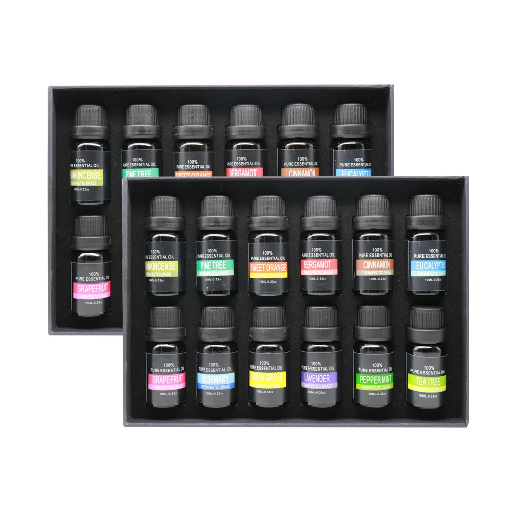 6/12 Premium Grade Fragrance 100% massage  Essential Oil gift set aromatherapy oils