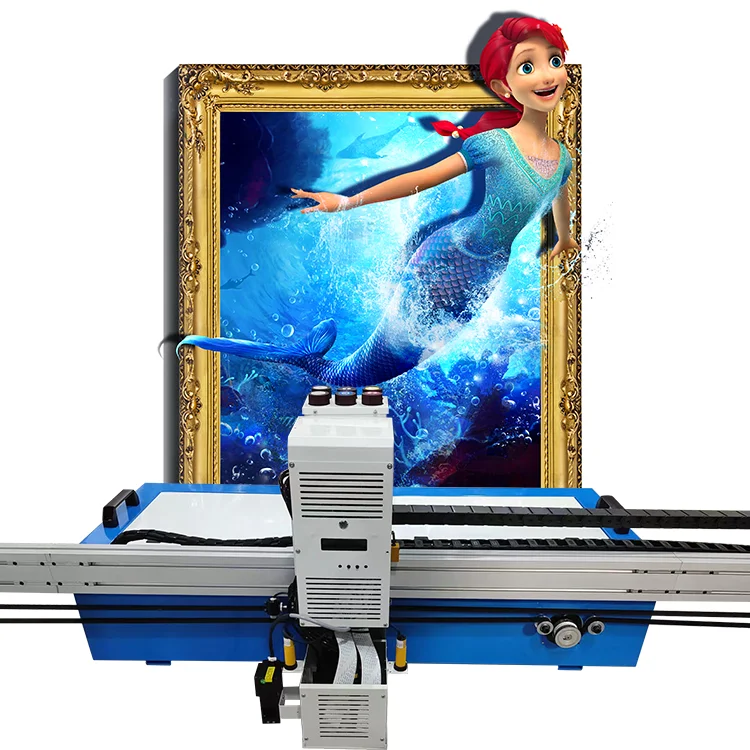 UV 3D Vertical Wall Pen Mural Inkjet Printer DX7 Print Heads for Advertising Wall & Floor Prints Dimensions A3 A1 A2 A4