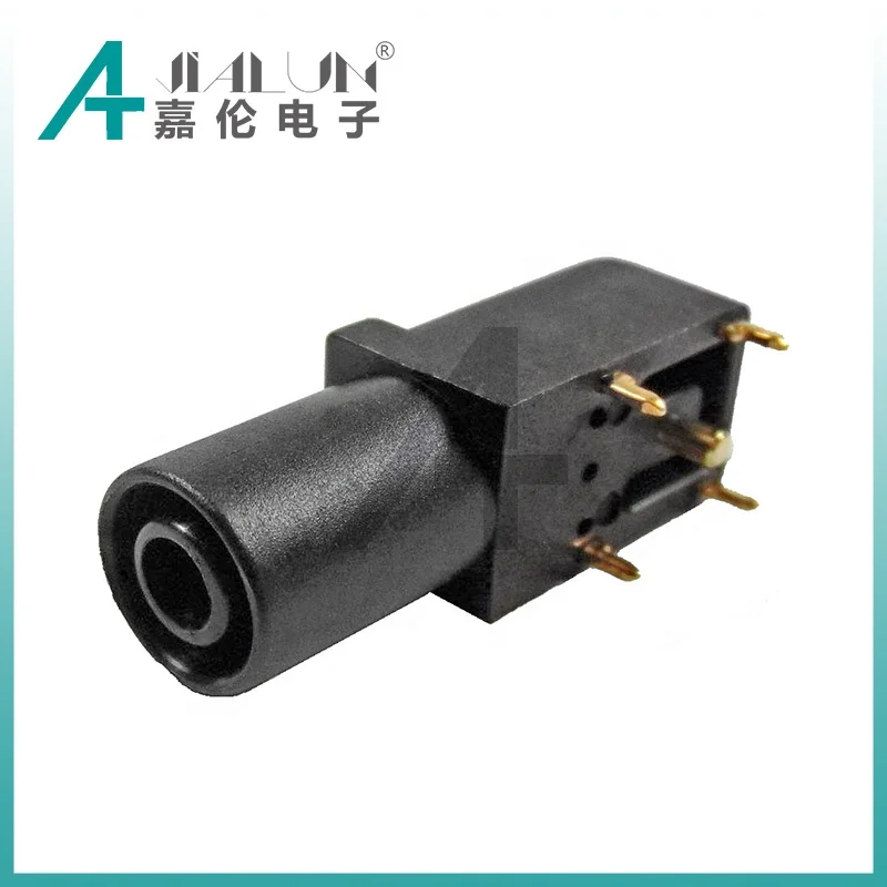 JIALUN Shrouded Socket Mates with Plugs 4mm Banana Jack PCB Plug