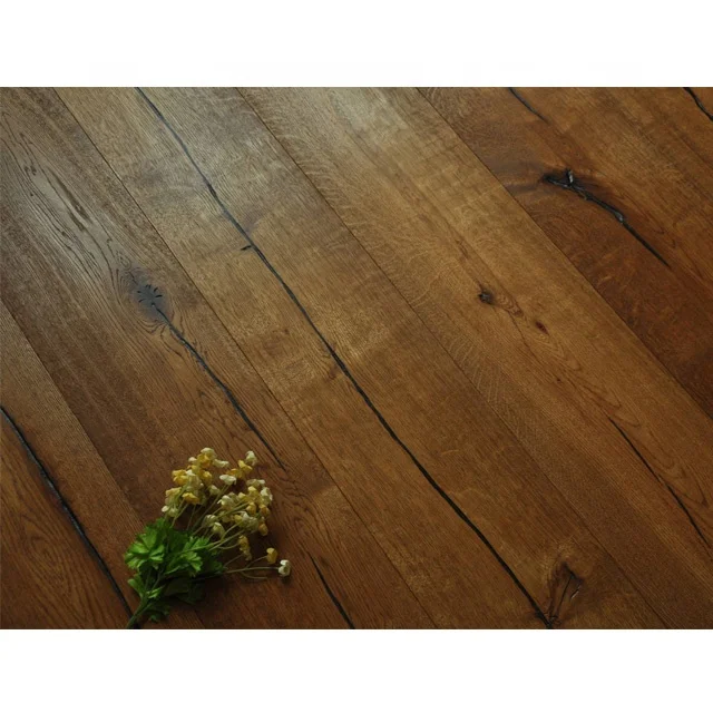 rustic wood wax oiled prefinished hardwood flooring