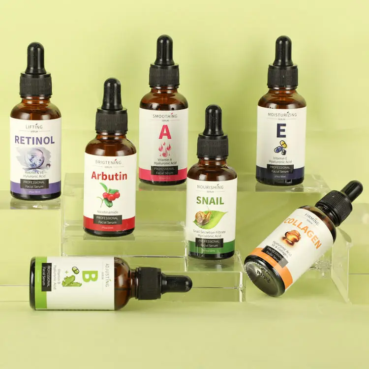 Beauty Skin Care 8 Types Serum Brightening Vitamin Sanil Collagen Serum Hyaluronic Acid Whitening Moisturizing Face Serum Set