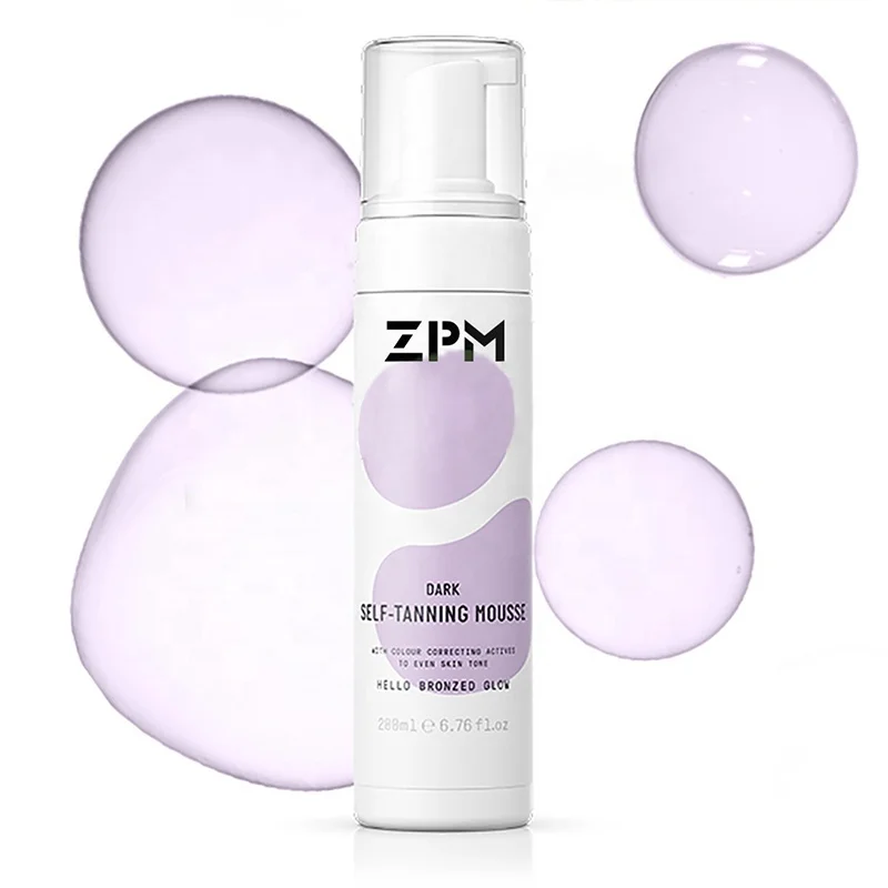 ZPM OEM/ODM Фирменная торговая марка, натуральный органический самозагаряющийся мусс, самозагаряющийся мусс, бронзирующий мусс, поддельный загар, раствор для загара