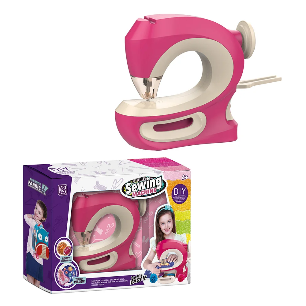 Plastic DIY Sewing Machine Pretend Play  Kids Toys With Accessories & OEM Available