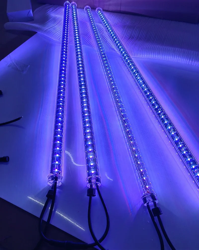 64leds Smd5050 Rgb 12v 3D 20mm Dmx Pixel Led Meteor Tube Light