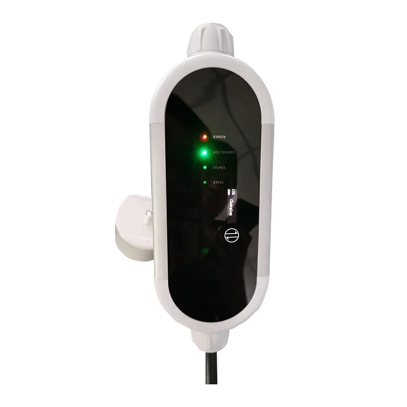 
Portable IP65 Report EV Charger Drop Shipping Mode Level 2 Current Switching 8A to 16A Type 1 J1772 3 Pin UK IEC62196 Type 2 