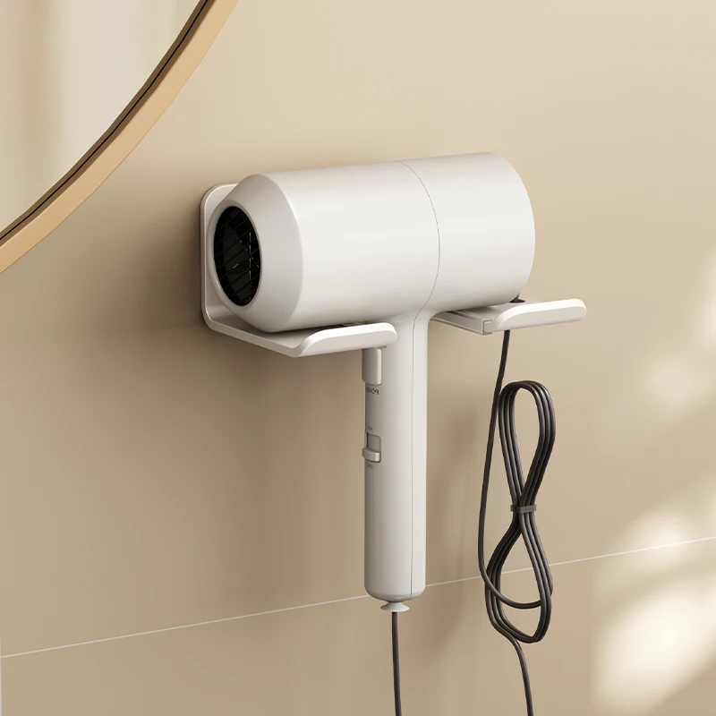Настенный подвесной кронштейн для фена для ванной комнаты без дырокол для фена, стеллаж для хранения на заказ
