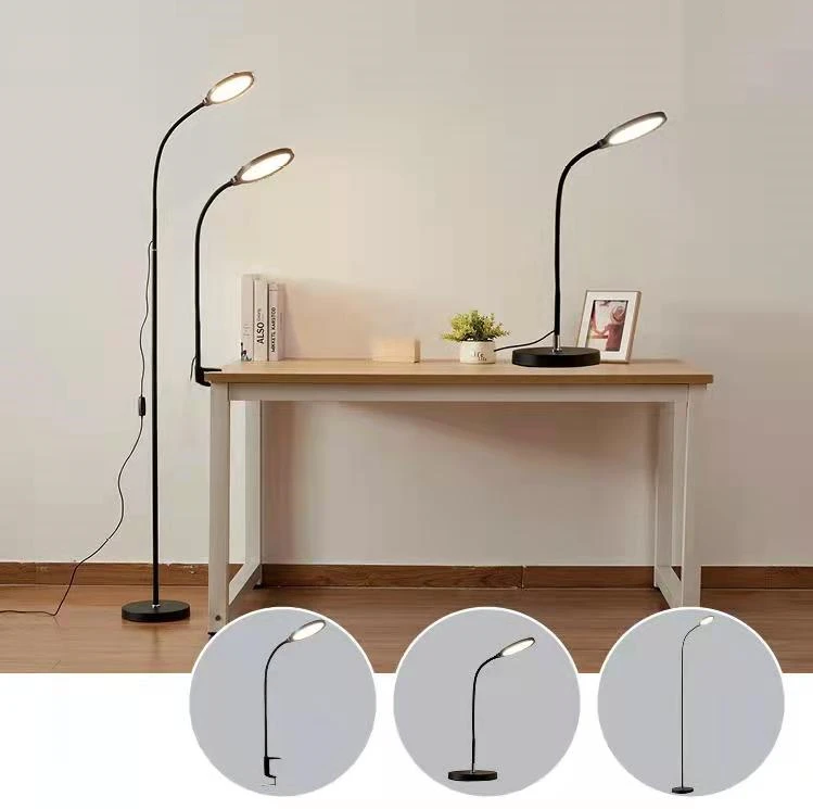 wholesale living room bedroom creative  360 free rotating smart led clamp desk 3 in 1 dimmable arc floor lamp