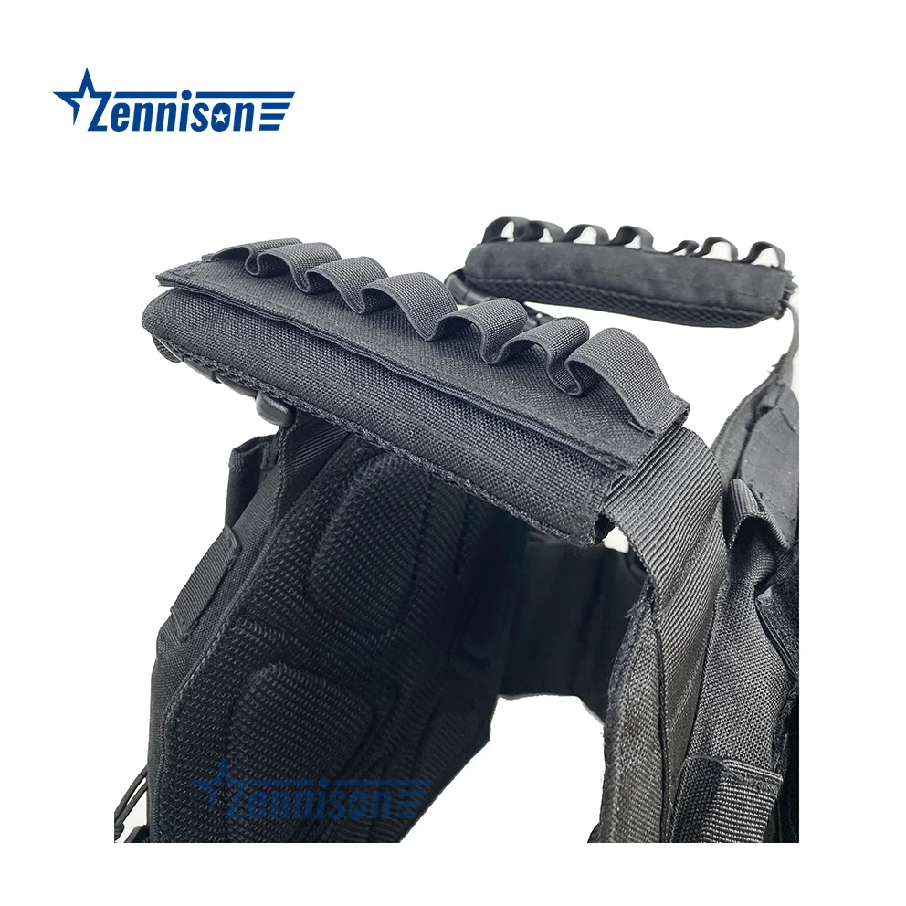 Outdoor Woodland Black Tactical Vest Quick Release Combat Plate Carrier Vest