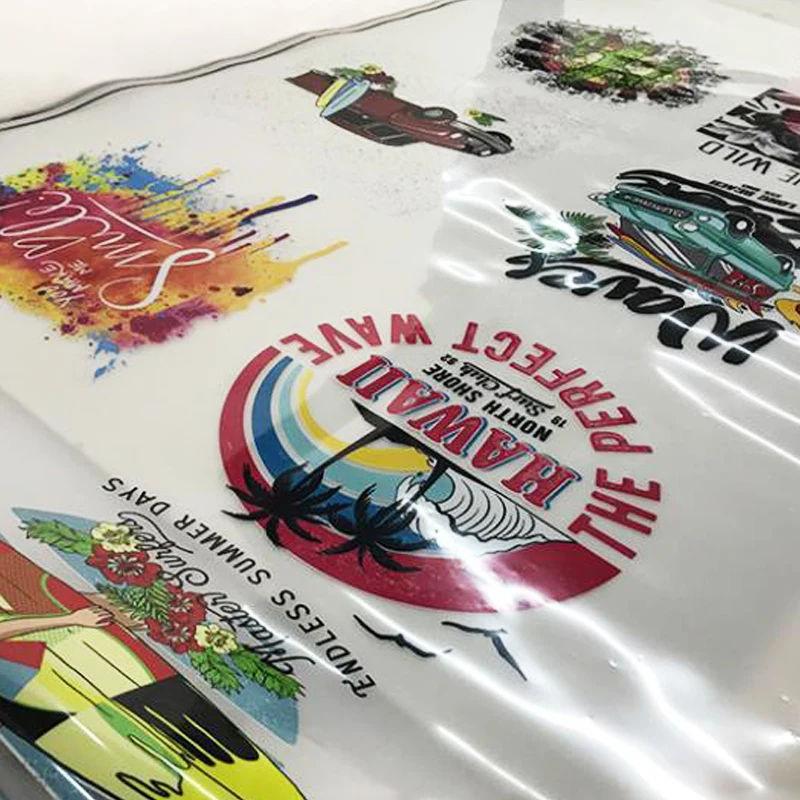 Custom Size A3 A4 Sheet Printable Ink Per Roll Vinyl Transparent Pet Dtf Film For Dtf Printer