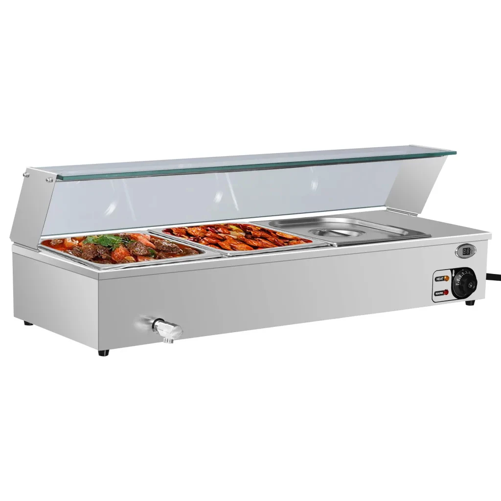 Dontalen электрические 3 кастрюли для кейтеринга пищевой сервис суповая водяная Мари кастрюля оборудование кухонная посуда утварь подогреватель