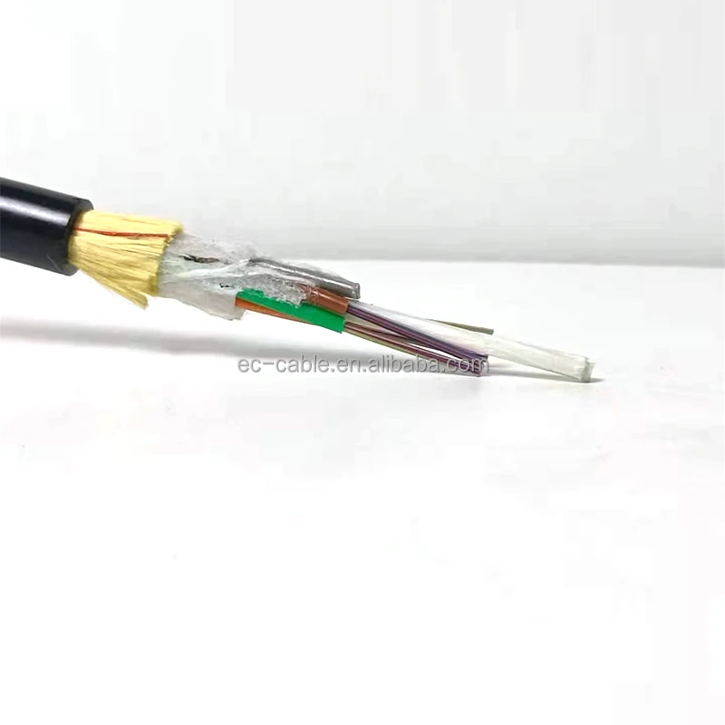 Factory manufacturers Adss 24 Core 48FO 96 thread 144C Fiber Optic Cable FOC G652D