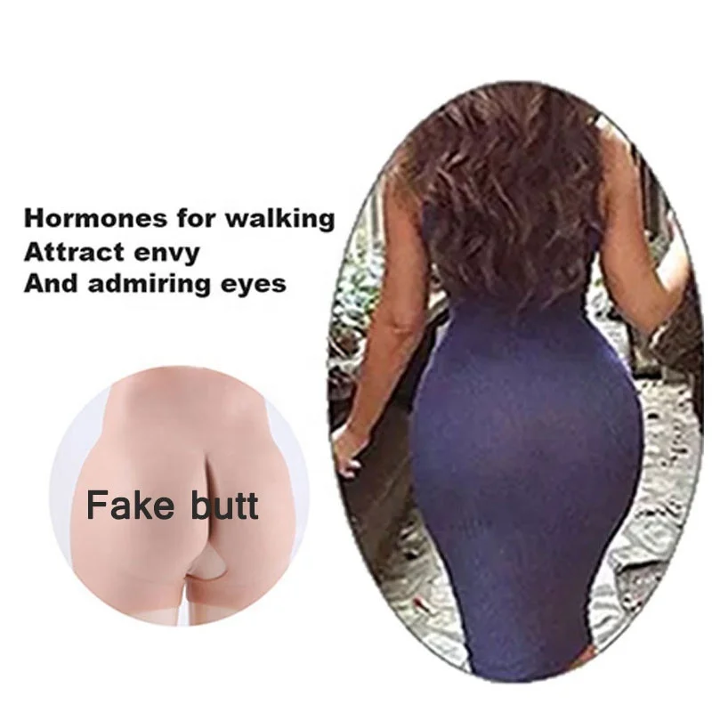 Wide Sexy Hip Pants Enhance Bubble Butt Transgender Crossdresser Hip shaping False Butt Silicone One Piece Push Up Panties