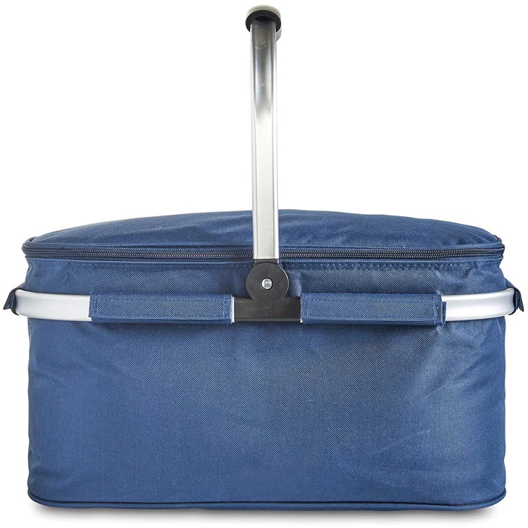 Large 30L Insulated Foldable Collapsible Picnic Lunch Cooler Bag Keep Cool Outdoor Travel Picnic Cooler Basket