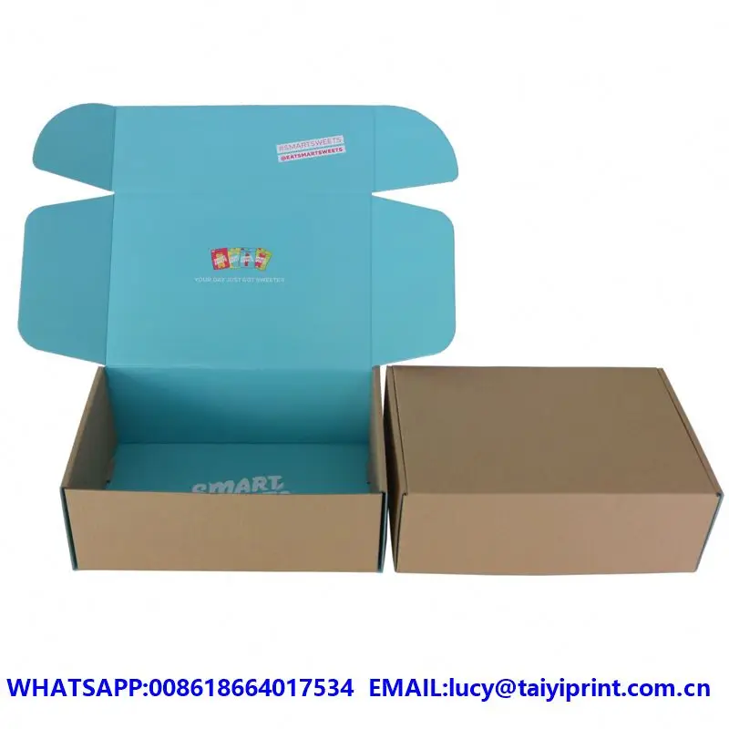 
Customized printed biodegradable box packaging shipping 