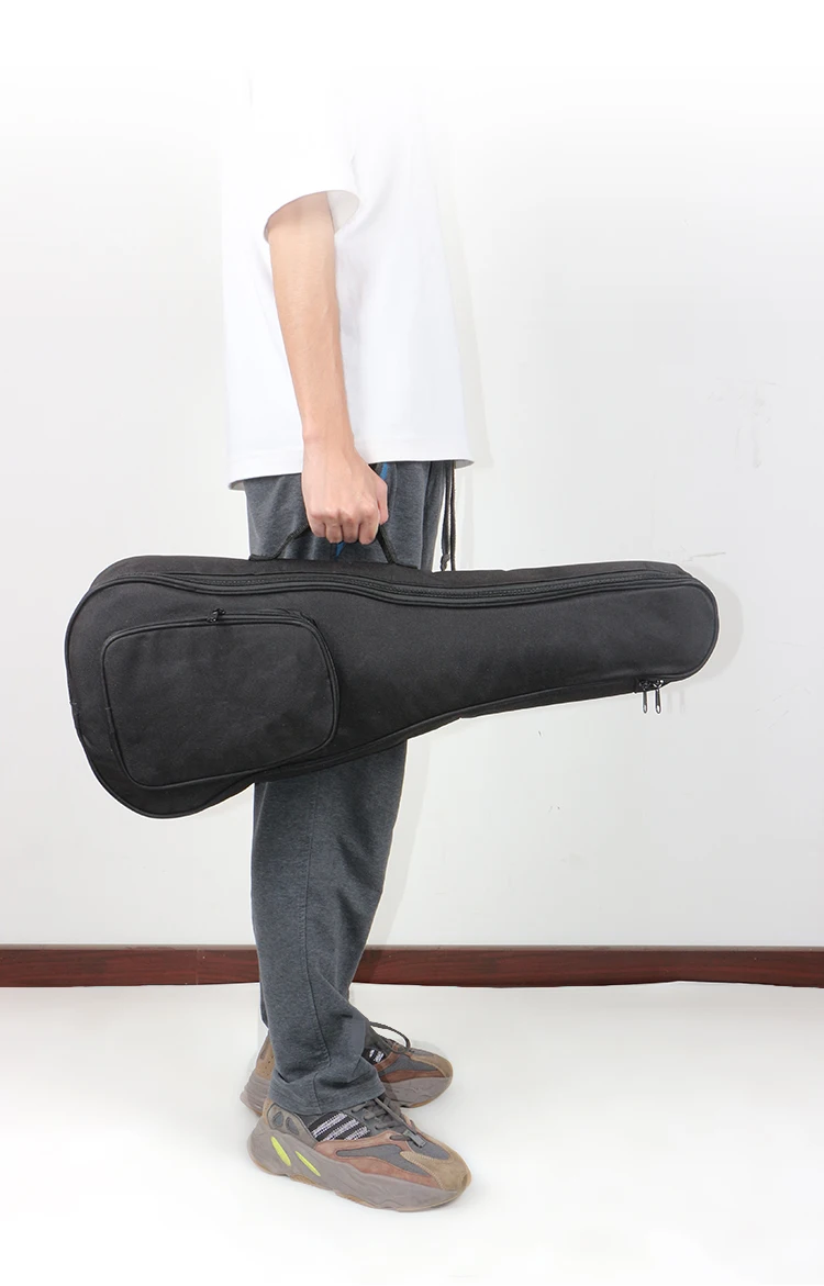 HEBIKUO High quality Waterproof 24/26inch manufactures bags ukuleles black ukulele bag case