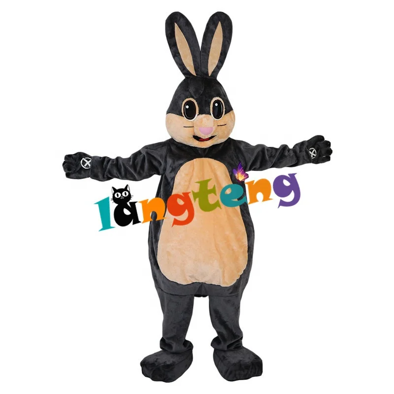 866 Grey Bunny Rabbit Cartoon Cosplay Animal Costume Mascot Costumes For Holiday