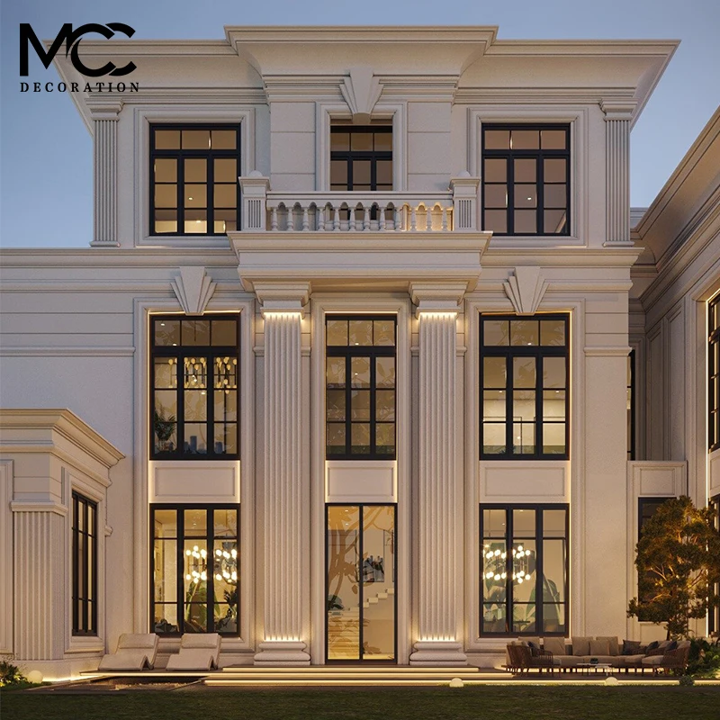 Natural Limestone Wall Panel For Outside Beige Stone Limenstone Facade Exterior Wall Panel Design