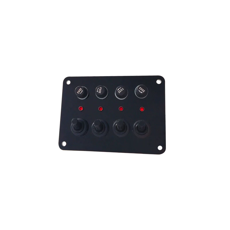 Кулисный переключатель 12V 24V Вкл/Выкл красный светодиодный выключатель света 4 Pin SPST для автомобильные грузовик лодка морской
