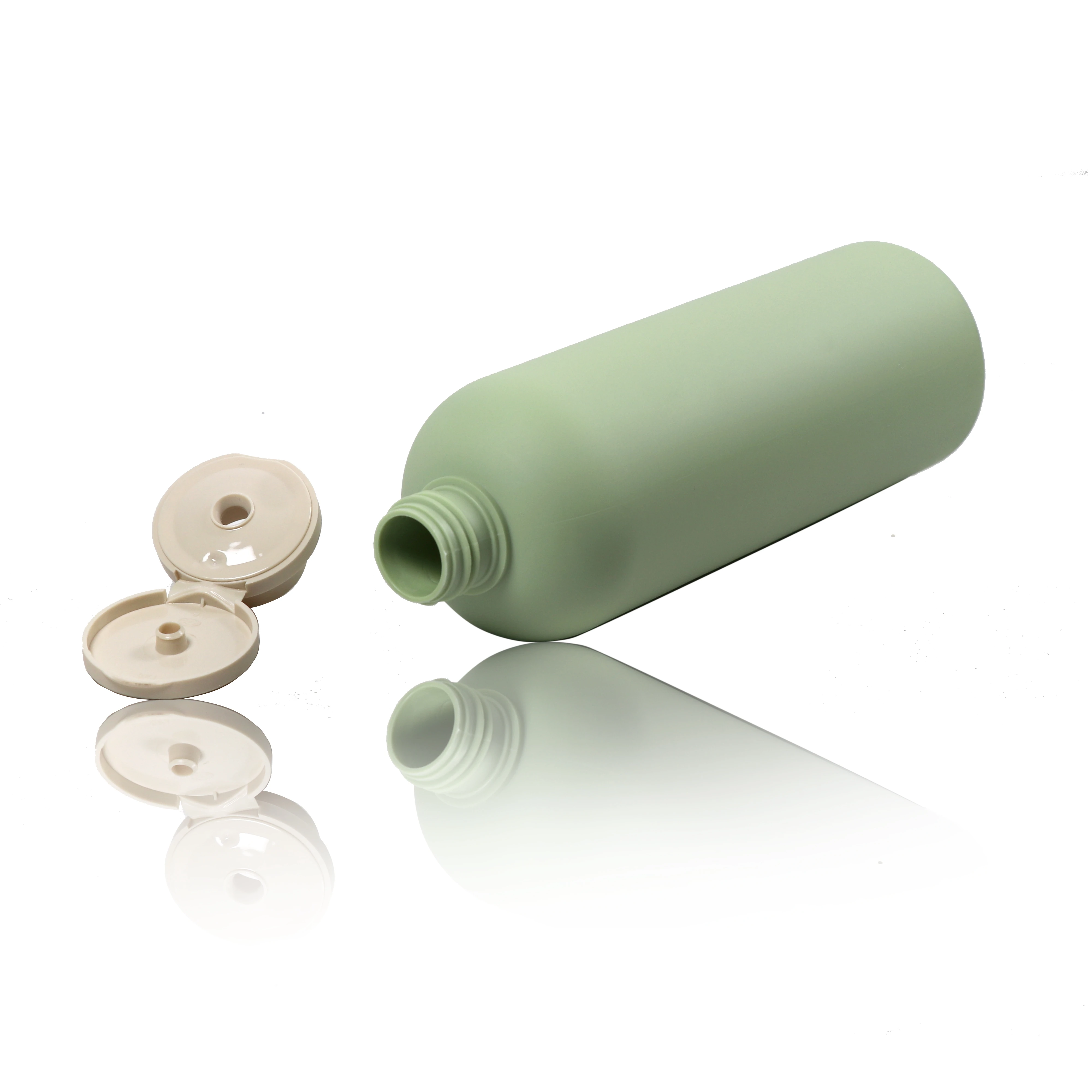 Eco-friendly Biodegradable green HDPE 200ml 250ml 300ml 400ml 500ml Soft Cosmetic Packaging Body Lotion plastic Shampoo Bottle