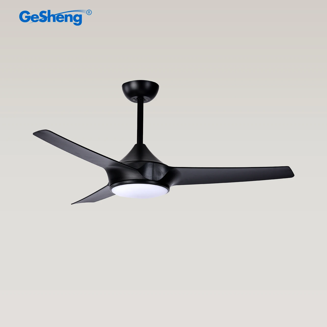Gesheng modern 220 volts 3 ABS blades remote control dc inverter motor ceiling fans cooling