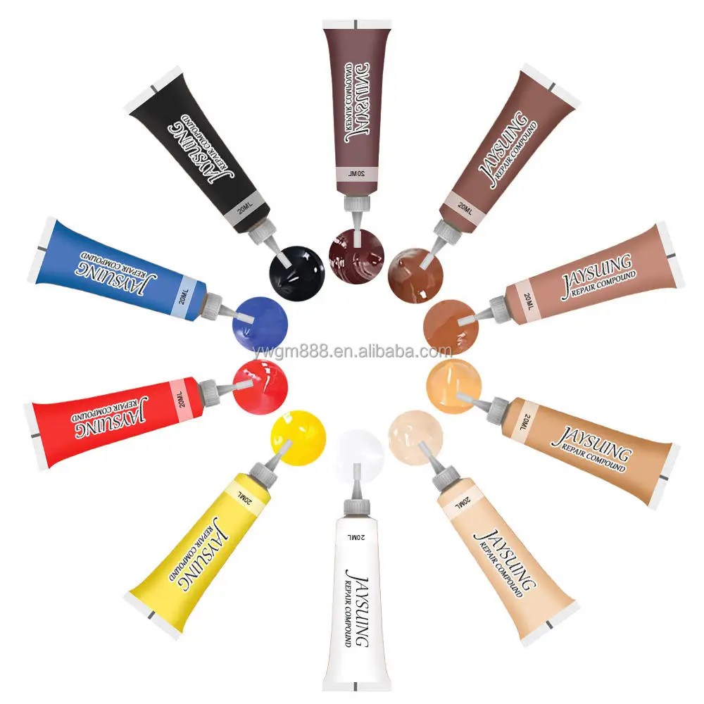 11Colors Leather Repair Gel Repair Agent Vinyl Kit Car Instrument Panels Sofas Coats Repair Gel Refurbishing Paste