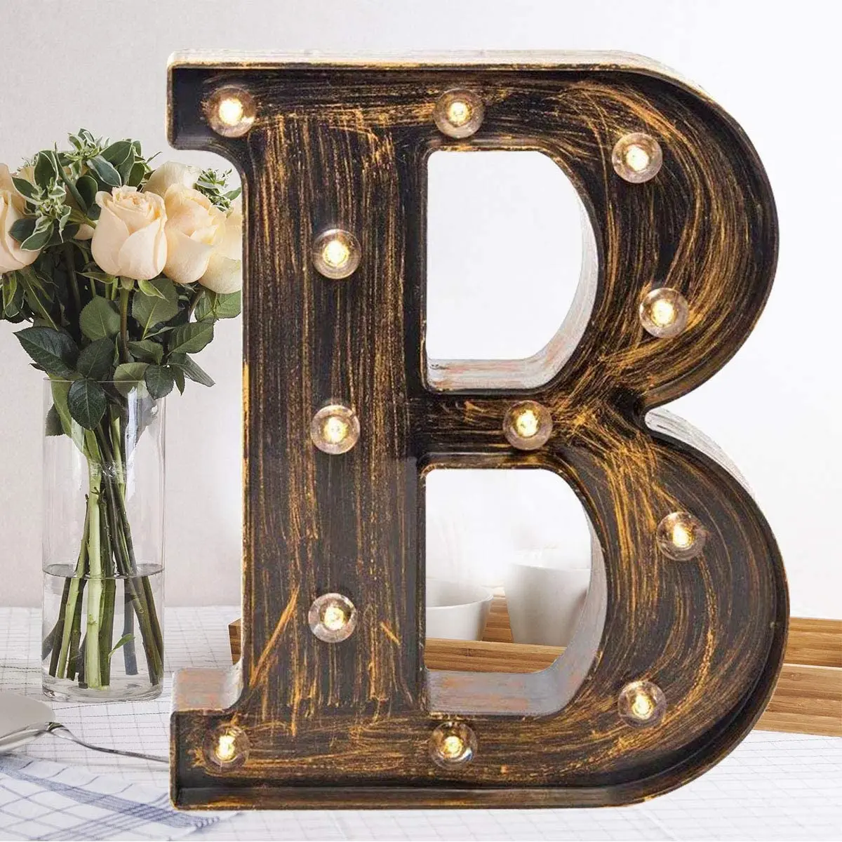 Home Decor BAR Sign Vintage Letters  Name Signs Illuminated marquee letter sign