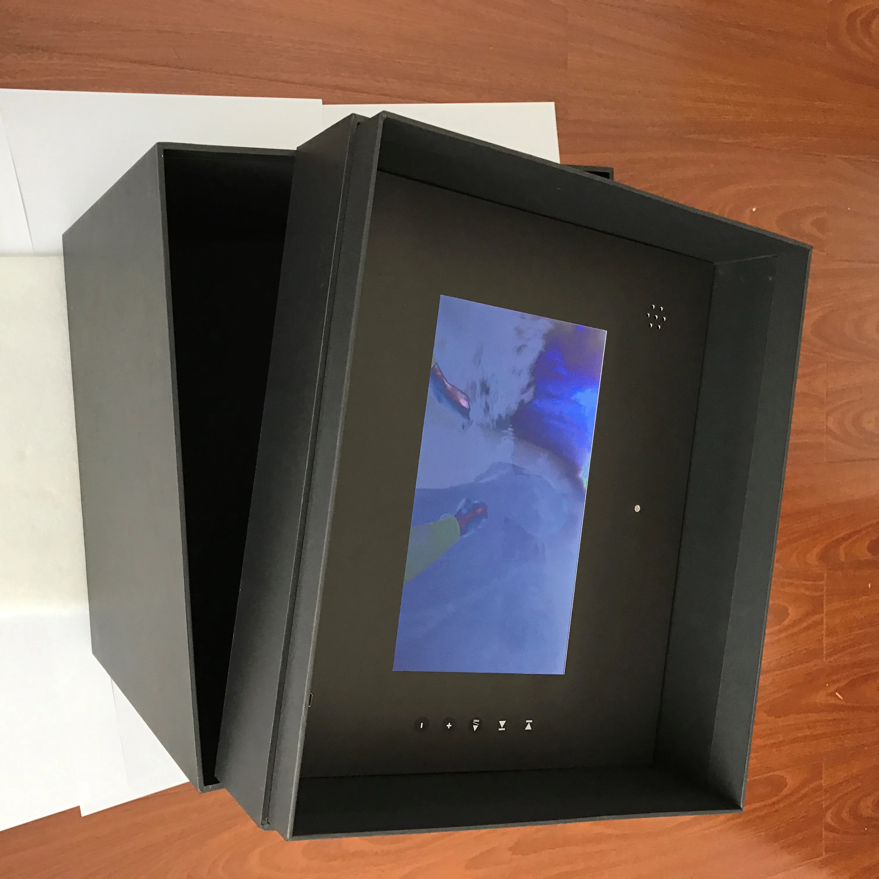 7 inch custom recordable tft lcd digital video player greeting advertising gift brochure box
