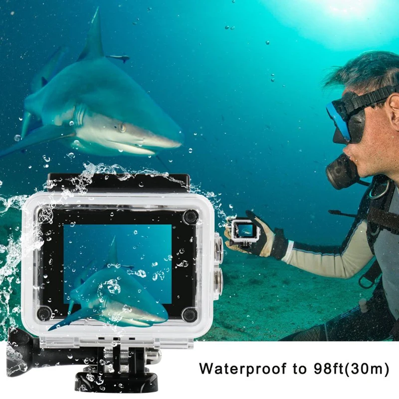  2021 Мини Wi-Fi вращающаяся видеокамера видеорегистратор go pro Экшн-камера 4k Водонепроницаемая