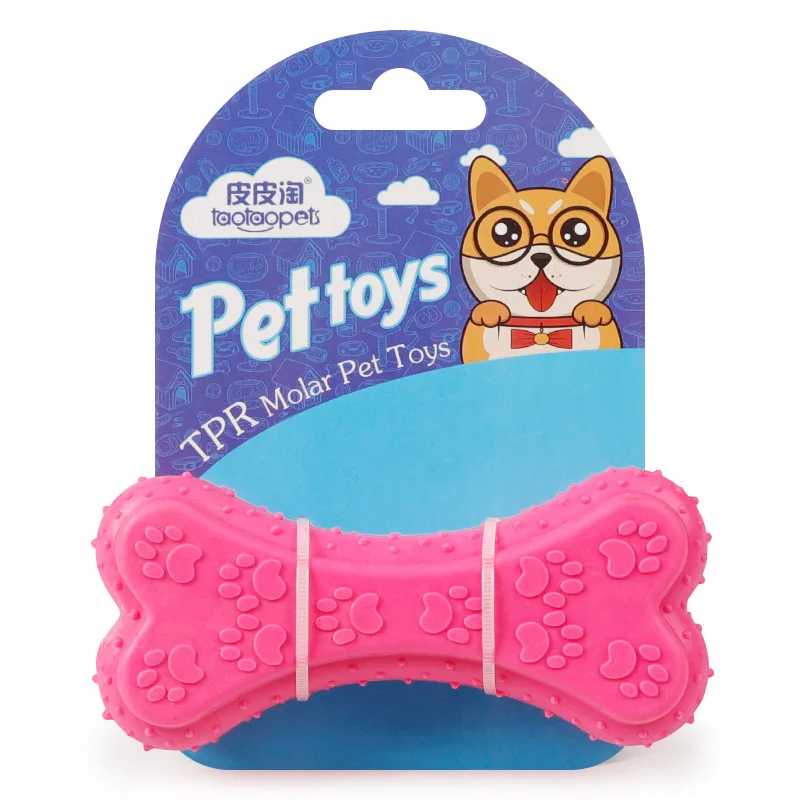 Pet voice molars hollow bones rubber toys TPR pet dog toys