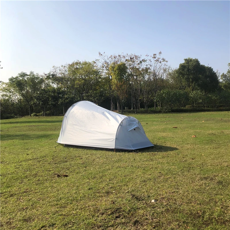 MountainCattle Ultralight 2 Person Outdoor Camping Tent Tunnel Type Rainstorm Prevention Tent
