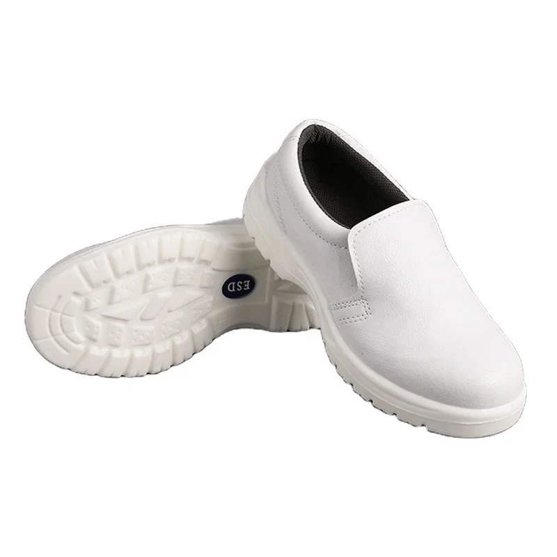 
TZLBX-063 White leather steel toe thickened sole electrical insulation safety shoes 