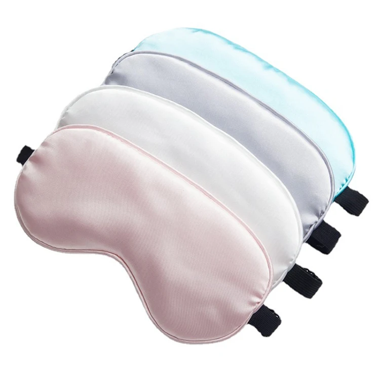 Super Soft Side Sleeper Eye Covers Sleep Mask Travel Natural Silk Eye Mask with Adjustable Strap