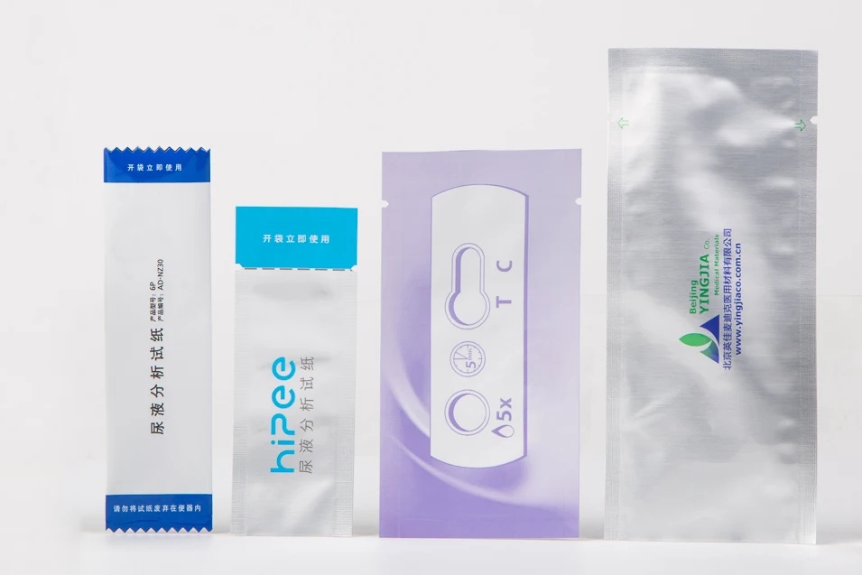 Customized mini 3 side seal sachet bags plastic packing bag medical package chocolate bar wrapper