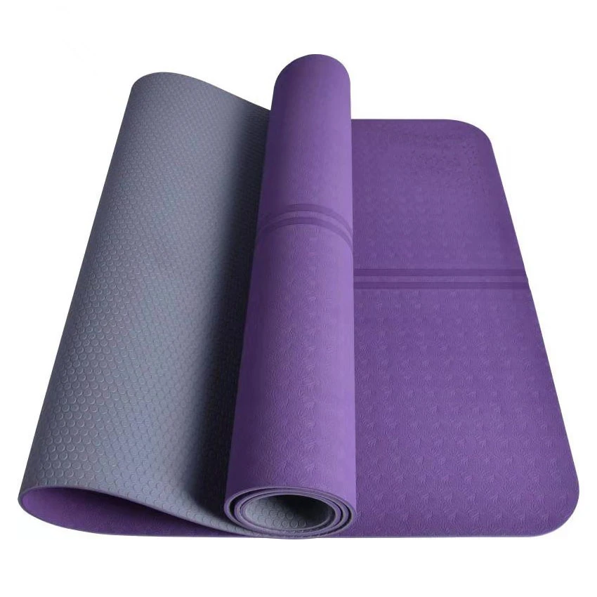 Buy tpe yoga mats organic cotton mat with cover anti slip
