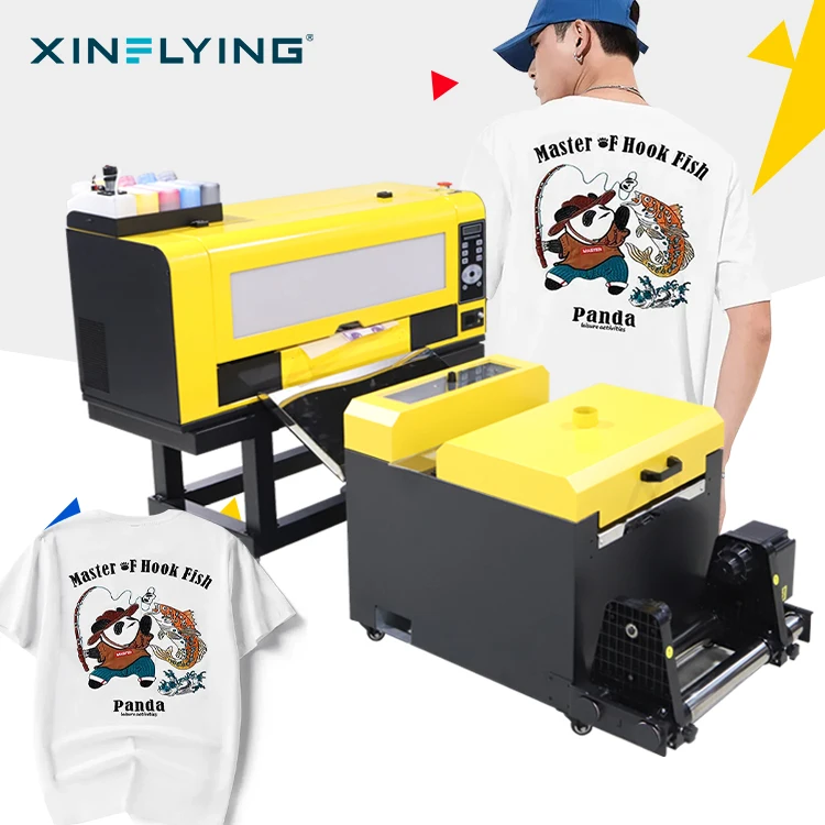 XinFlying a3 dtf printer 13inch for home dtf printer original  XP600 PrintHead dtf printer with powder sharking machine
