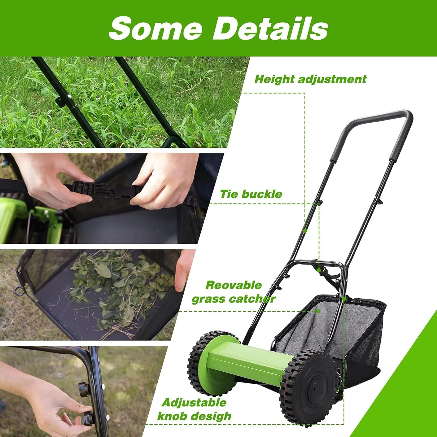 14-inch 350mm Manual Hand Push Reel Lawn Mower Mowers