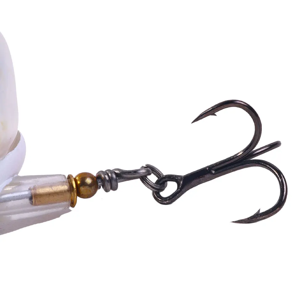 35G Hard Pencil Rotating Plastic Fishing Bait g with Rotating Spin Tail for Bass Trout Pike