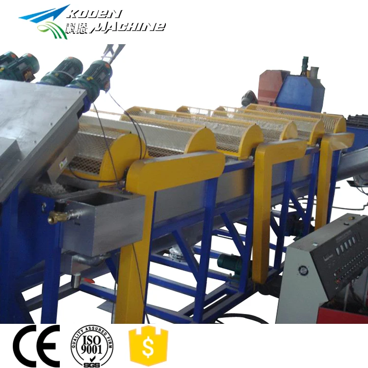 KOOEN World Famous Brand Waste Used PE PP Film PET Bottle Plastic Washing Line Recycling Machine Plant Production Line