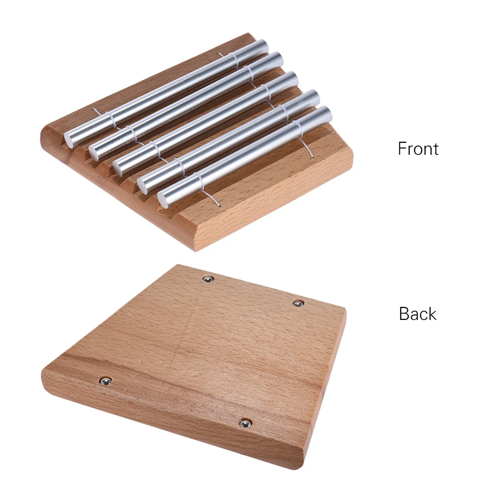 Meditation Chime with 5 Tone Wooden Hand-held Chimes for Classroom Management
