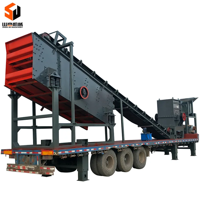 Small used rock stone crusher machine chip crushing machinery for sale
