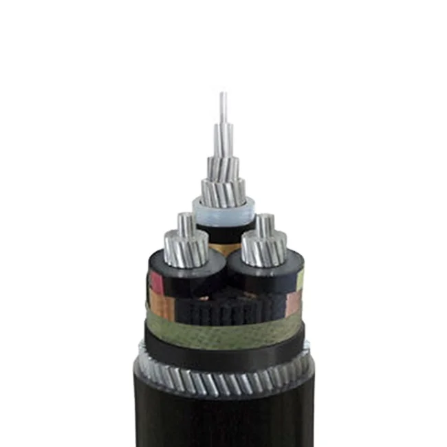 24 KV 240 mm2 Single core Aluminum conductor XLPE insulated PVC sheathed feeder cables aluminum wire armoured Power cable