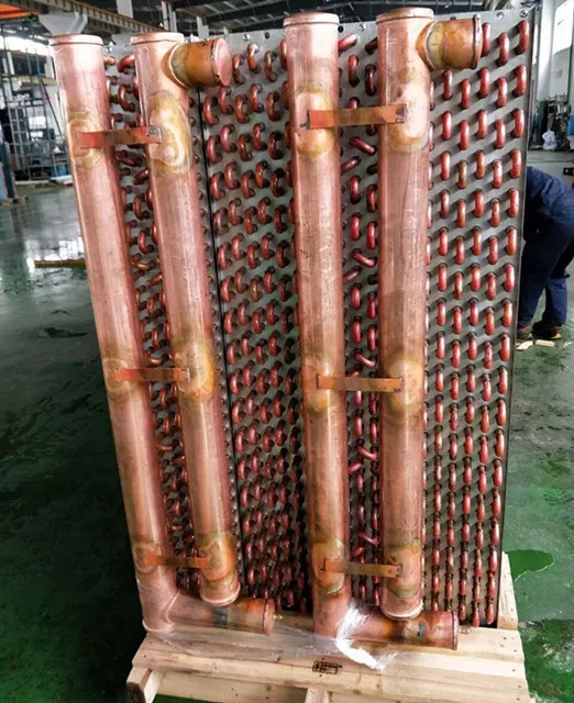 Industry Air to Water Copper fin tube heat exchanger