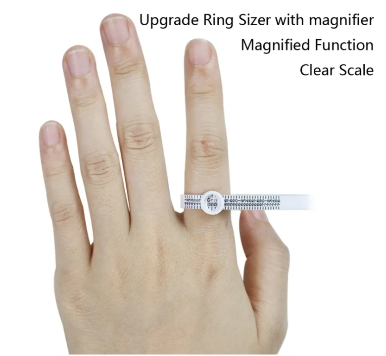 US UK Standard Reusable Measurements White Ringsizer Ring Sizer Kr
