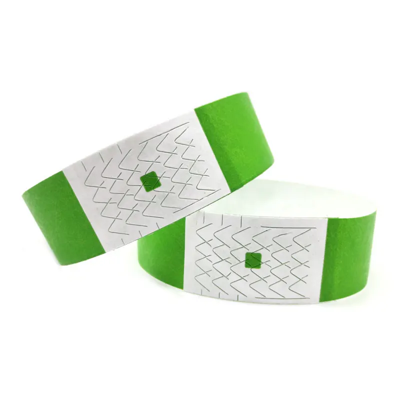 Cheap One Time Use Disposable Paper Tyvek Wristbands For Events / Festival / Music Concert /Activity Bracelet