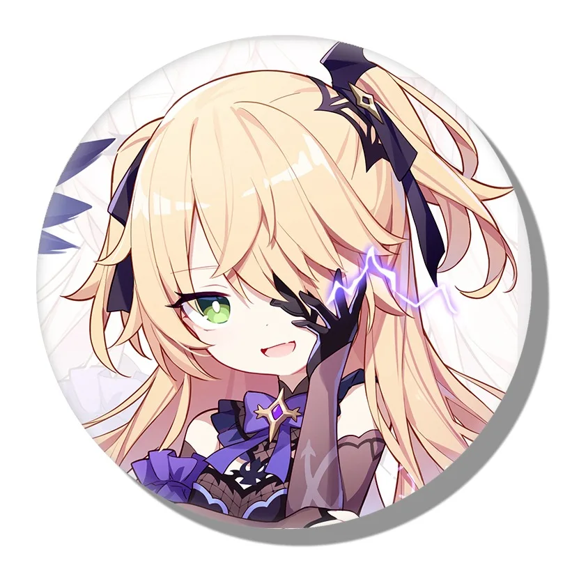 Genshin Impact Game Pin Cosplay Ganyu Hutao Cute Design Brooch Gift Shirt Backpack Lapel Badge