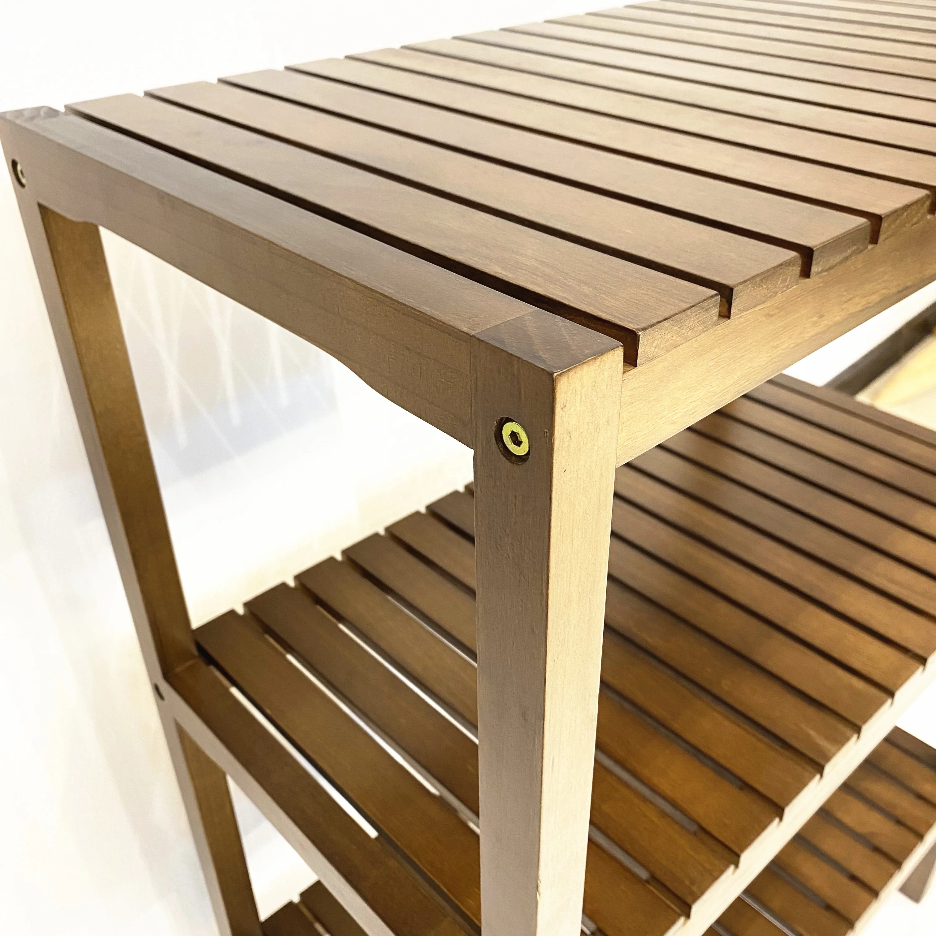 JB Factory Price Chocolate Book Sundries Vertical Four Layer Shelf Broom Display Rack