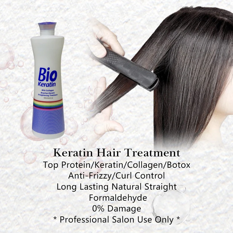 Hair Smoothing Brazilian Keratin Hair Treatment Maxi Bio Hair Straight Cream Anti Frizz Curl Control Professional Salon Use Only