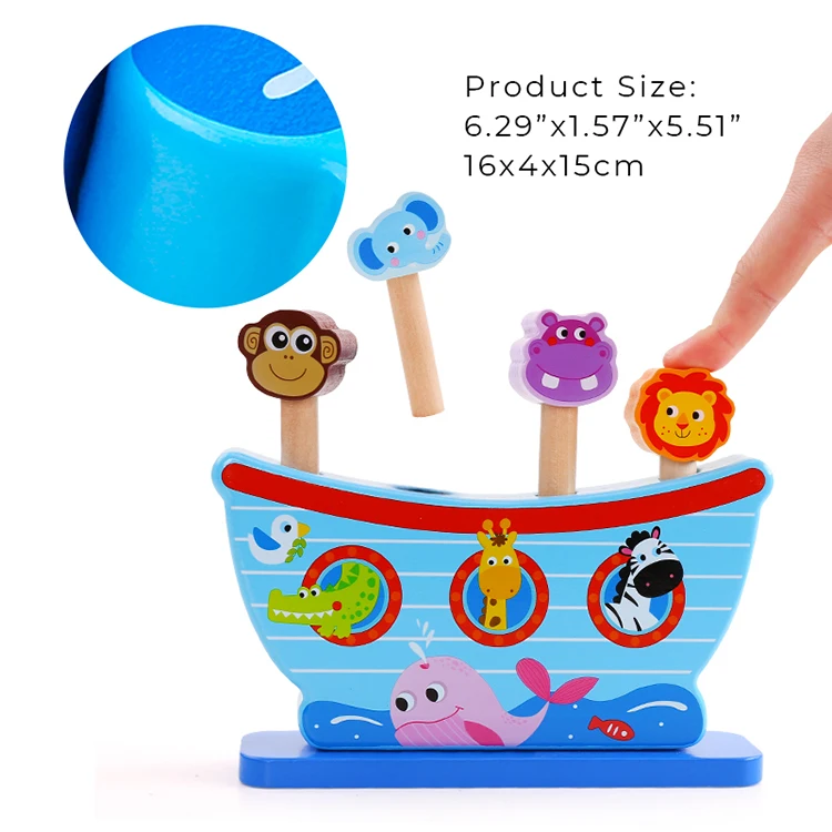 Tooky новый дизайн деревянные игрушки животные для детей