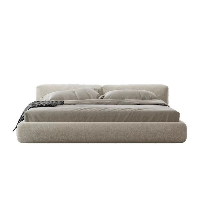 YOUTAI Hot luxury bedroom furniture beds technology cloth  wabi-Sabi bedroom floor bed tatami modern king size bed
