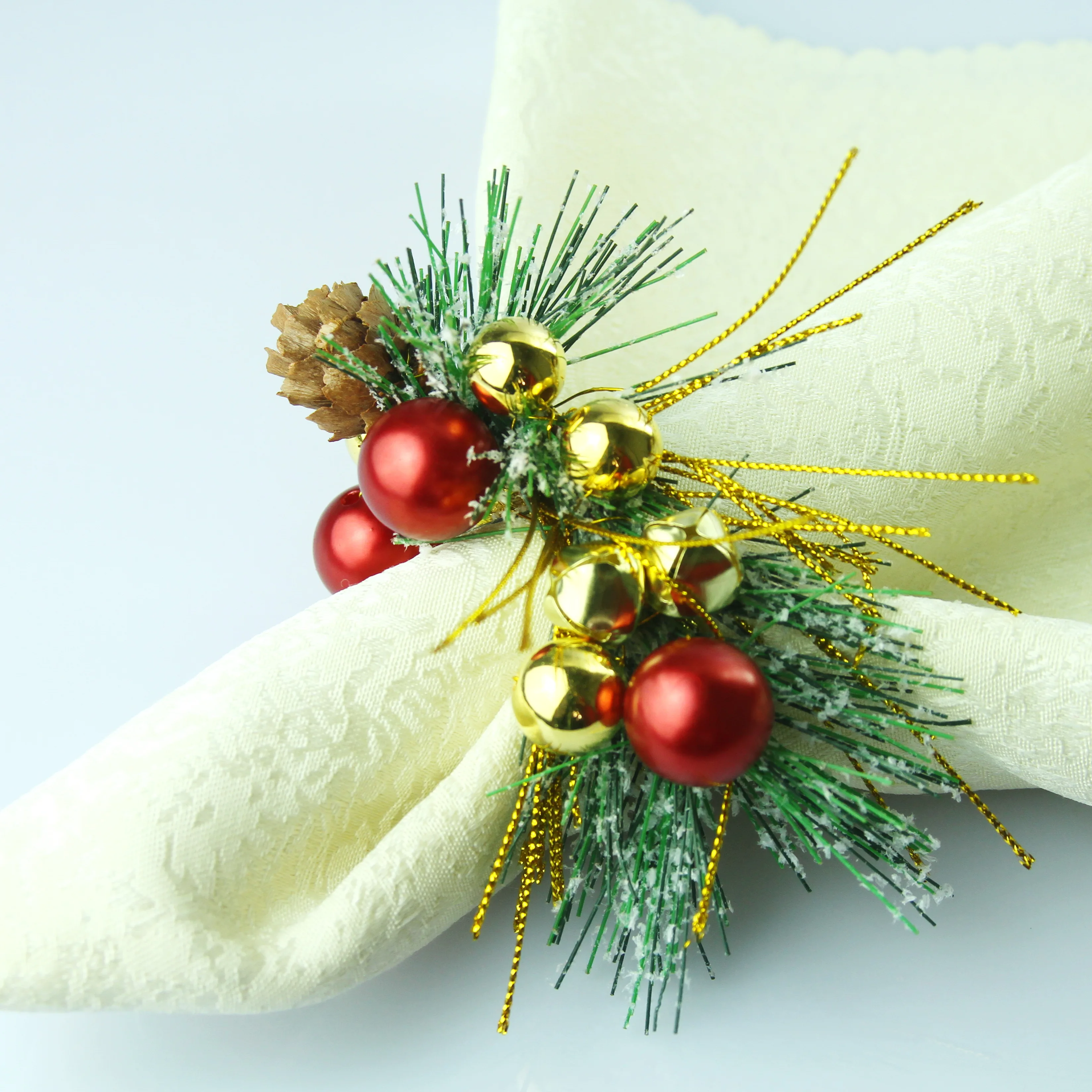 Christmas holiday  napkin rings napkin  wedding table decoration